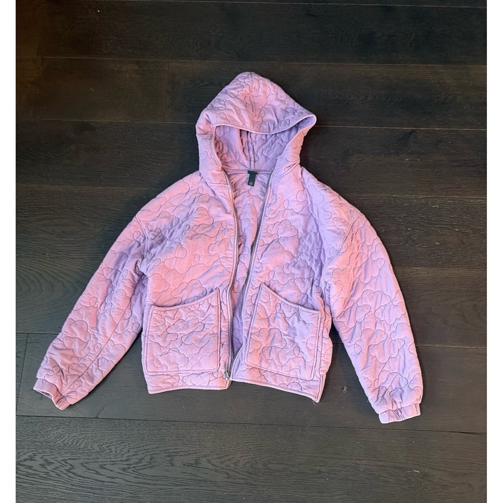 Wild‎ Fable Pastel Light Purple Quilted Hooded Jacket Womens XS Cloud